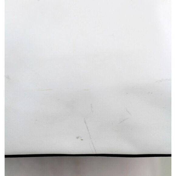 Vince Camuto WHITE BLACK BLUE GENUINE LEATHER SHOULDER BAG SATCHEL HANDBAG PURSE - Picture 8 of 16